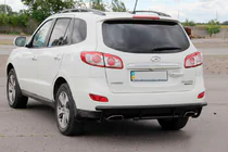 Hyundai Santa Fe 2 2006–2012 Takakaari AK002-2 Black (ruostumaton teräs) kuva 3