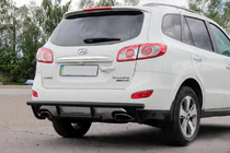 Hyundai Santa Fe 2 2006–2012 Takakaari AK002-2 Black (ruostumaton teräs) kuva 5