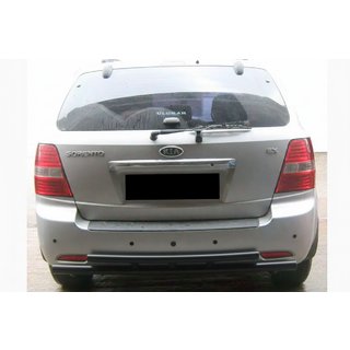 Takasuojaustanko AK002-Dupla Black (ruostumaton teräs) Kia Sorento I BL 2002–2009