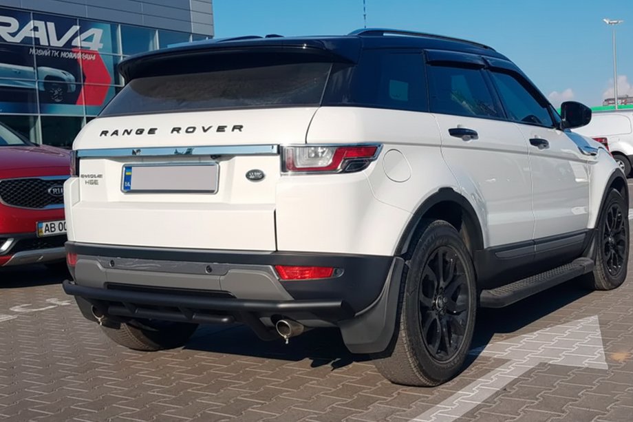 Range Rover Evoque 2012–2018 Takasuojakaari AK005-1 Black (ruostumaton teräs) Kuva 3