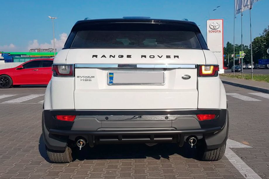 Range Rover Evoque 2012–2018 Takasuojakaari AK005-1 Black (ruostumaton teräs) Kuva 2