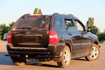 Kia Sportage 2004–2010 Takakaari AK007 Black (ruostumaton teräs) kuva 2