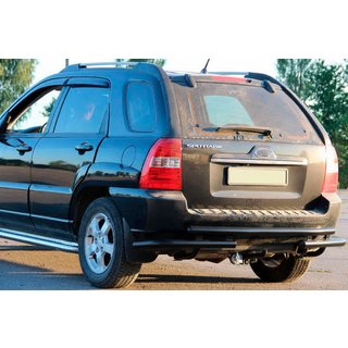 Takakaari AK007 Black (ruostumaton teräs) Kia Sportage 2004–2010 kuva 1