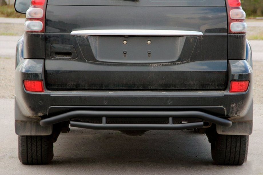 Toyota Land Cruiser Prado 120 2002–2009 Takasuojakaari AK008-1 Black Image