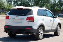 Kia Sorento II XM 2009–2014 Takasuojakaari AK003-2 Black (ruostumaton teräs) kuva 1