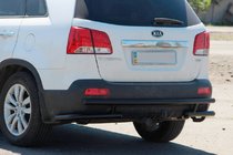 Kia Sorento II XM 2009–2014 Takasuojakaari AK003-2 Black (ruostumaton teräs) kuva 2