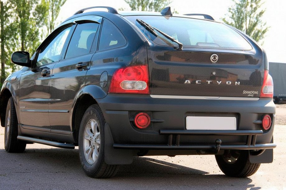 SsangYong Action 2005–2018 Takasuojakaari AK005-2 Black (ruostumaton teräs) Image