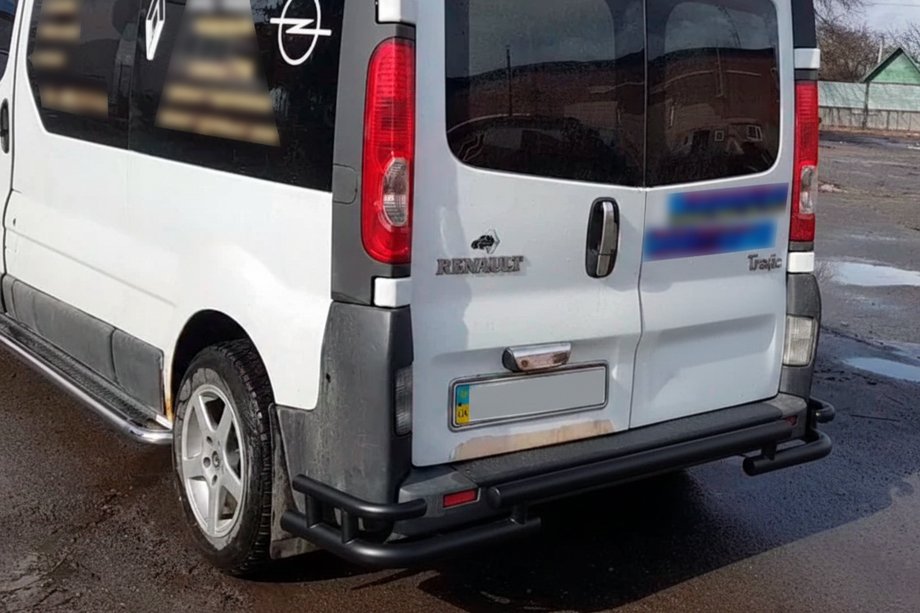 Renault Trafic 2001–2015 Takasuojakaari AK-Special Black (ruostumaton teräs) Image