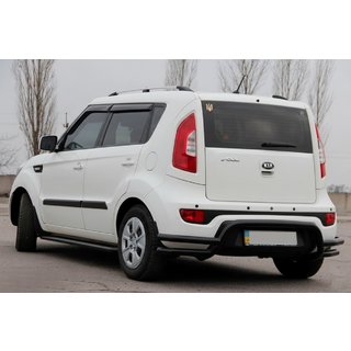 Takasuojakaari AK007-2 Black (ruostumaton teräs) Kia Soul II 2013–2018 kuva 1