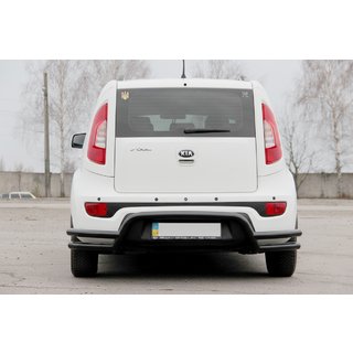 Takasuojakaari AK007-2 Black (ruostumaton teräs) Kia Soul II 2013–2018 kuva 2