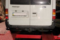 Ford Transit 2000–2014 Takasuojakaari askelmalla AK-Special Black (ruostumaton teräs) kuva 2