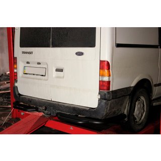 Takasuojakaari askelmalla AK-Special Black (ruostumaton teräs) kuva 1
