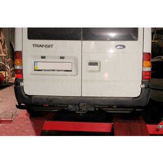 Takasuojakaari askelmalla AK-Special Black (ruostumaton teräs) Ford Transit 2000–2014 kuva 2