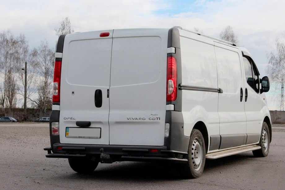 Nissan Primastar 2002–2014 Takasuoja AK003-Plus-2 Black (ruostumaton teräs) Image