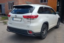 Toyota Highlander 2013–2019 Takasuojakaari AK005-2 Black (2 kpl, ruostumaton teräs) kuva 5