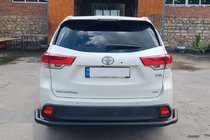 Toyota Highlander 2013–2019 Takasuojakaari AK005-2 Black (2 kpl, ruostumaton teräs) kuva 2