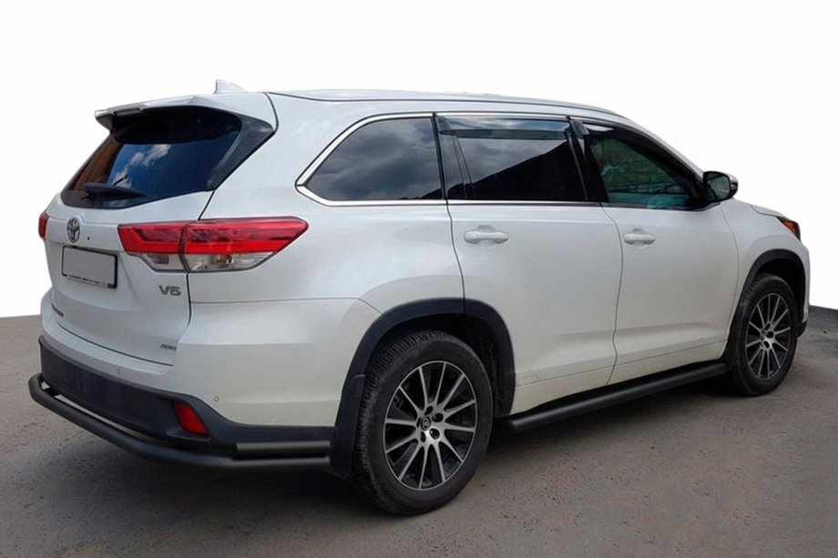 Toyota Highlander 2013–2019 Takasuojakaari AK005-2 Black (2 kpl, ruostumaton teräs) Image