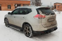 Nissan X-trail T32/Rogue 2014–2021 Takasuojakaari NSXT.13.6.B1-08 Black (ruostumaton teräs) kuva 4