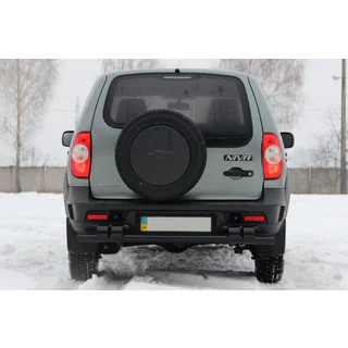 Takasuojakaari AK015 Black (ruostumaton teräs) Chevrolet Niva 1998–2020 kuva 2