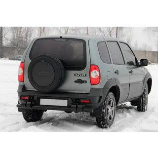 Takasuojakaari AK015 Black (ruostumaton teräs) Chevrolet Niva 1998–2020 kuva 1