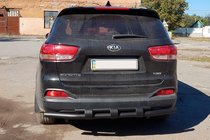 Kia Sorento II XM 2009–2014 Takasuojakaari AK015 Black (ruostumaton teräs) kuva 3
