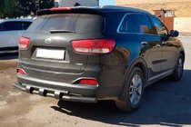 Kia Sorento II XM 2009–2014 Takasuojakaari AK015 Black (ruostumaton teräs) kuva 2