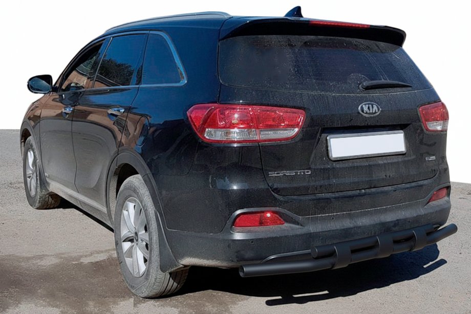 Kia Sorento II XM 2009–2014 Takasuojakaari AK015 Black (ruostumaton teräs) Image