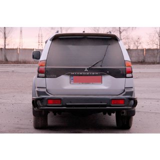 Takasuojakaari AK005-2 Black (ruostumaton teräs) Mitsubishi Pajero Sport 1996–2007 kuva 2