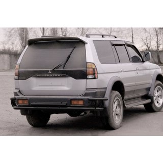 Takasuojakaari AK005-2 Black (ruostumaton teräs) Mitsubishi Pajero Sport 1996–2007 kuva 1