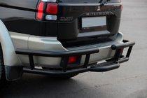 Mitsubishi Pajero Sport 1996–2007 Takasuojakaari AK-Special Black (ruostumaton teräs) kuva 5