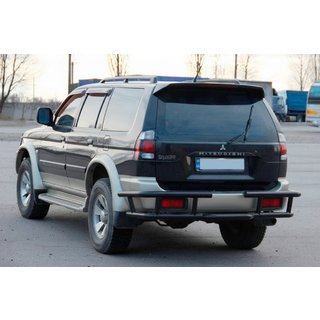 Takasuojakaari AK-Special Black (ruostumaton teräs) Mitsubishi Pajero Sport 1996–2007 kuva 2