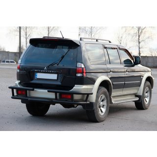 Takasuojakaari AK-Special Black (ruostumaton teräs) Mitsubishi Pajero Sport 1996–2007 kuva 3