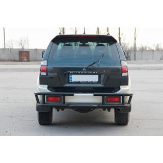 Takasuojakaari AK-Special Black (ruostumaton teräs) Mitsubishi Pajero Sport 1996–2007 kuva 4