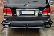 Lexus LX470 1998–2007 Takasuojakaari AK009-15 Black (ruostumaton teräs) kuva 3