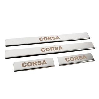 Carmos-kynnyslistat (4 kpl, ruostumaton teräs) Opel Corsa E 2015–2019 kuva 3