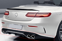 Mercedes E-sarja Coupé C238 2016–2024 Takadiffuusori Black kromiputkenpäillä Chrome (AMG53-design) kuva 1