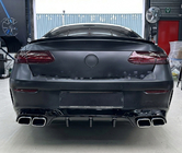 Mercedes E-sarja Coupé C238 2016–2024 Takadiffuusori Black kromipäillä (AMG63 design) kuva 4
