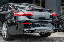 Mercedes E-sarja Coupé C238 2016–2024 Takadiffuusori Black kromipäillä (AMG63 design) kuva 3