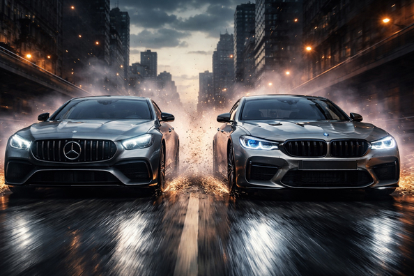 Mercedes vai BMW – titaanien taisto