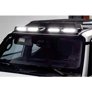 Tuulilasin lippa LED-valolla (musta) Toyota Land Cruiser Prado 250 2023– kuva 1