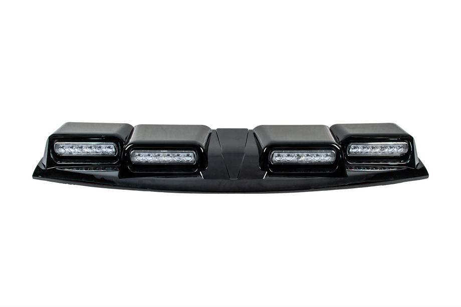 Toyota Land Cruiser Prado 250 2023– Tuulilasin lippa LED-valolla (musta) Kuva 3