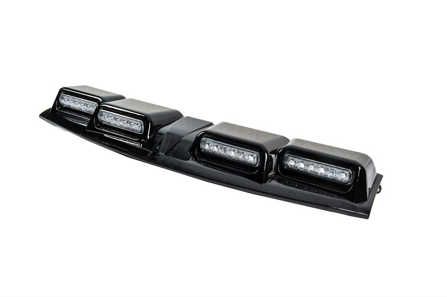 Toyota Land Cruiser Prado 250 2023– Tuulilasin lippa LED-valolla (musta) Kuva 4