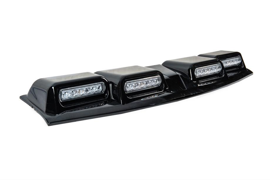 Toyota Land Cruiser Prado 250 2023– Tuulilasin lippa LED-valolla (musta) Kuva 5