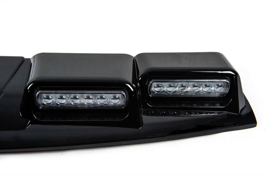 Toyota Land Cruiser Prado 250 2023– Tuulilasin lippa LED-valolla (musta) Kuva 6