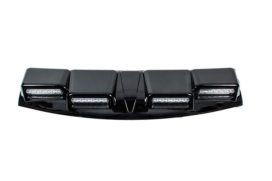 Toyota Land Cruiser Prado 250 2023– Tuulilasin lippa LED-valolla (musta) Kuva 8