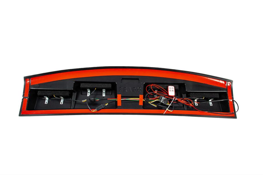 Toyota Land Cruiser Prado 250 2023– Tuulilasin lippa LED-valolla (musta) Kuva 10