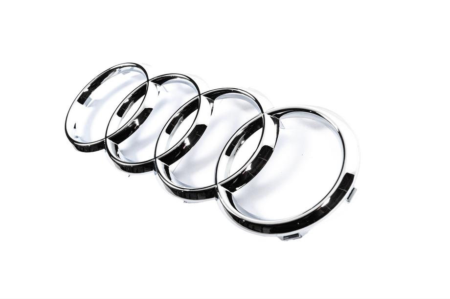 Audi etumerkki, kromi (285 x 100 mm) Kuva 2