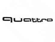 Audi Quattro Black -embleemi kuva 1