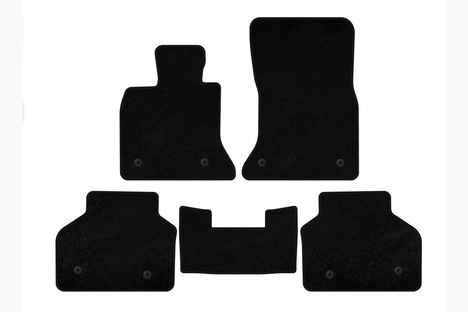 BMW 5-sarja F07 2009–2017 Premium-tekstiilimatot (Musta) Image