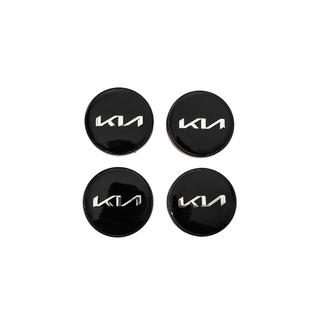 Vanteiden keskiökapselit 60/56 mm (musta/kromi, 4 kpl)